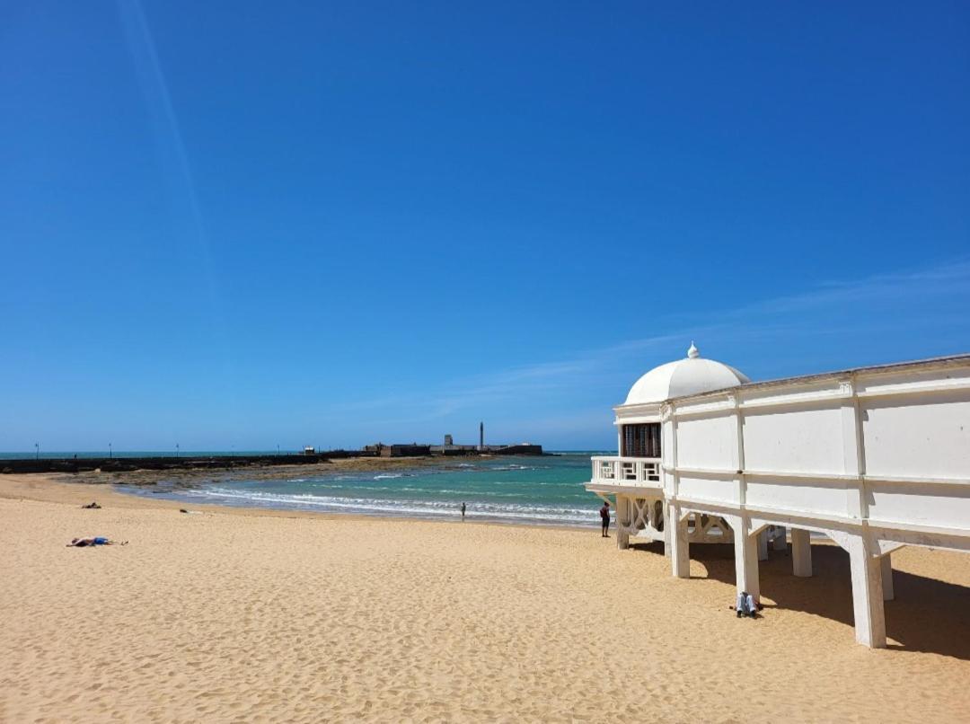 Cadiz Playa La Caleta Terraza Con Barbacoa Apartment ภายนอก รูปภาพ